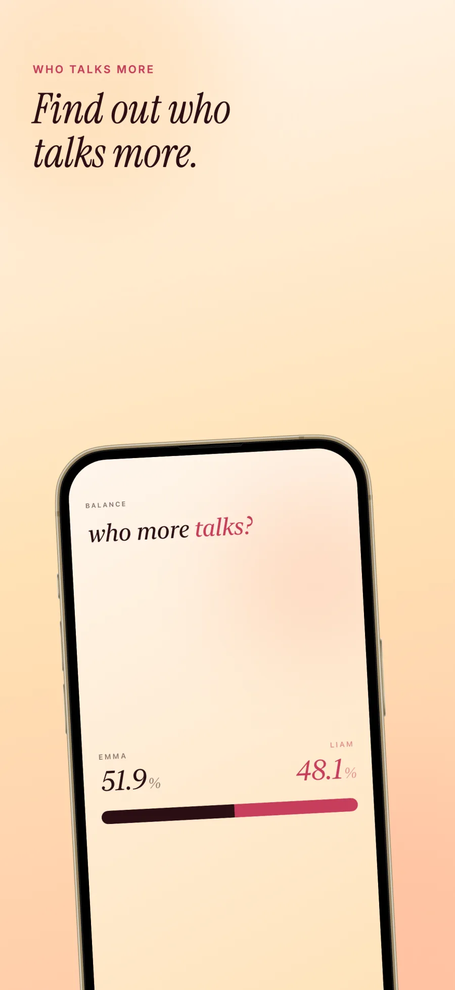 Who carries the conversation, gently measured.