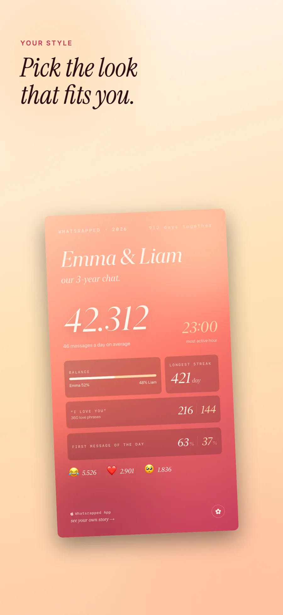 Pick the share-card look that fits you.